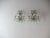 1920s Italian Rococo Green Crystal Prisms 3 Light Sconces - a Pair For Sale - Image 10 of 11