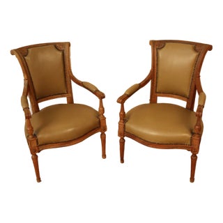 Set of Vintage 18th Century Louis XVI Armchairs For Sale
