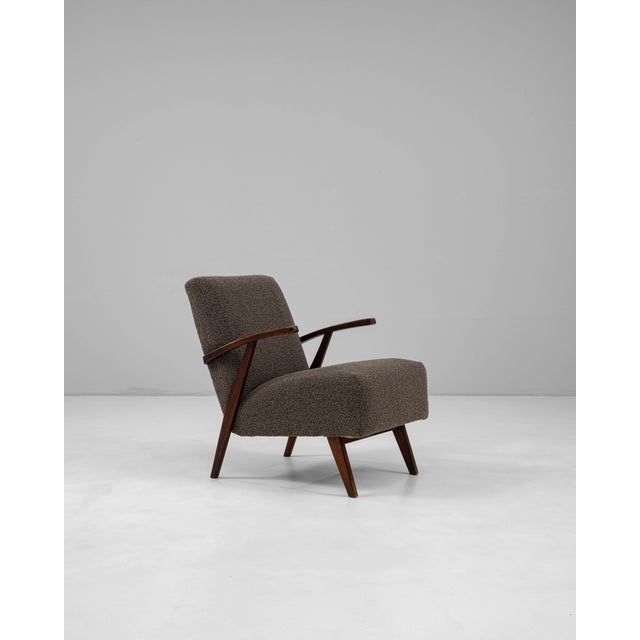 20th Century Czech MCM Upholstered Armchair For Sale - Image 11 of 12
