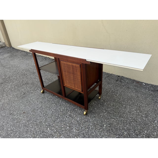 1960s Edward Wormley Bar Cart for Dunbar For Sale - Image 14 of 14