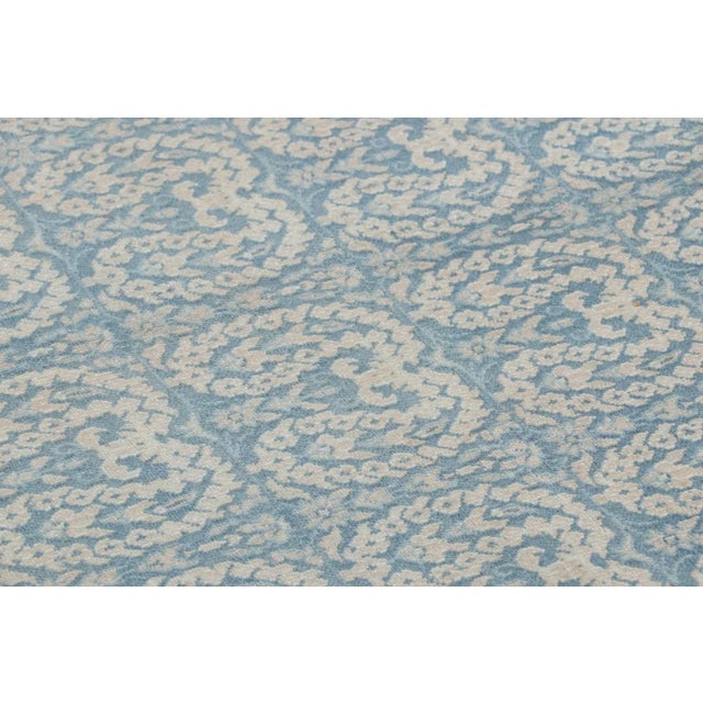 Traditional Antique Persian Khorasan Rug in Sky Blue With Paisleys - Rug & Kilim For Sale - Image 3 of 9