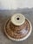 Mid 20th Century Mid-Century Modern Brown Ceramic Pottery Lamp Shade Danish For Sale - Image 4 of 9