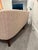 Pink Seychelles Wood Trim Sofa in Pink Textured Weave For Sale - Image 8 of 9