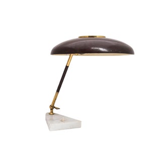 Italian Brown Color Shade Table Lamp from Stilux, 1950s For Sale