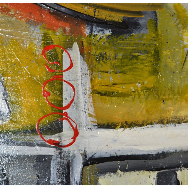 Multi-Color Yamil O. Cardenas Abstract Painting in Acrylic on Canvas Titel Carol For Sale In Miami - Image 6 of 13