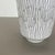 Vintage White Zig Zag Fat Lava Ceramic Vase from Ilkra Ceramics, 1970s For Sale - Image 4 of 18