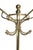 Vintage Brass Coat Tree Rack Stand For Sale - Image 4 of 11