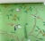 Hand Painted Green Chinoiserie Floral & Bird Mural Panels (5-Piece Set) For Sale - Image 4 of 6