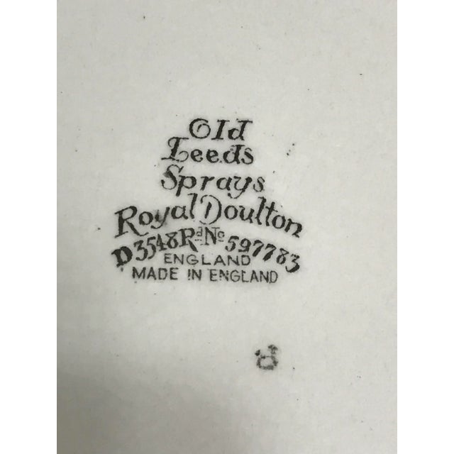 Vintage Royal Doulton "Old Leeds Sprays" Dinnerware Set - D3548 For Sale - Image 9 of 10