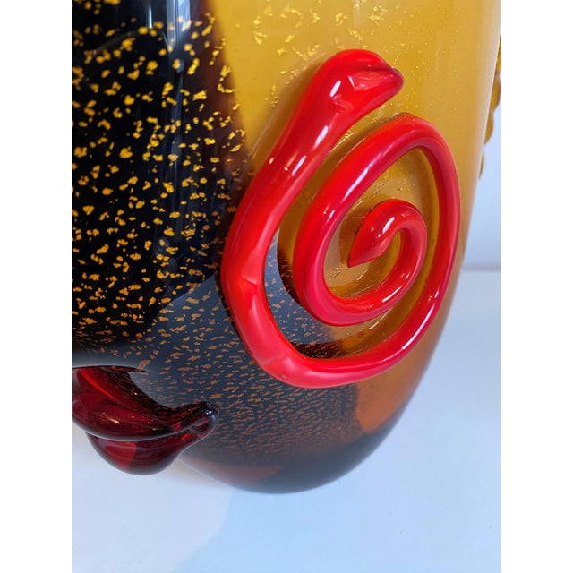 Murano Glass Fish Head Vase, 1980s For Sale - Image 11 of 18