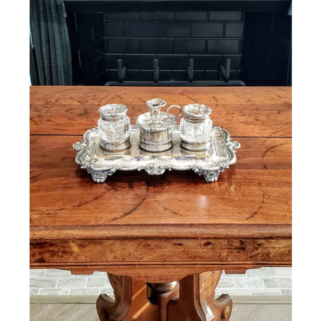 18th/19th Century Antique English Georgian III Period Matthew Boulton Inkstand For Sale - Image 11 of 11