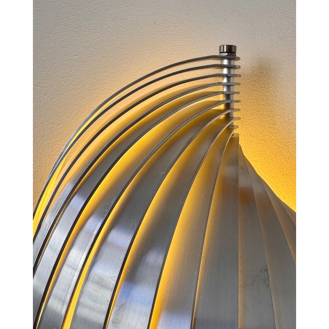 Metal Vintage Metal Wall Lights by Henri Mathieu, France, 1970, Set of 2 For Sale - Image 7 of 9