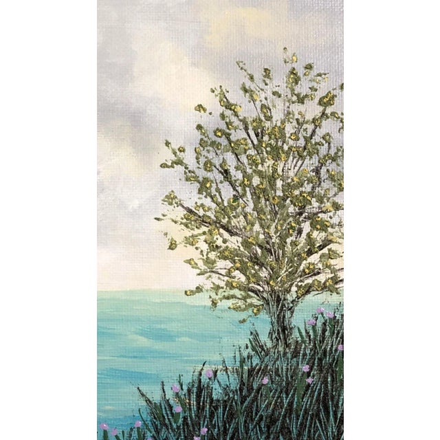 Textile "Peace and Quiet 2" Contemporary Original Acrylic Painting by Deb Bossert For Sale - Image 7 of 10