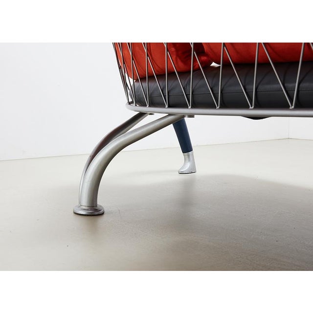 Metal Postmodern Axale Sofa by Andrea Branzi for Cassina, 1988 For Sale - Image 7 of 10