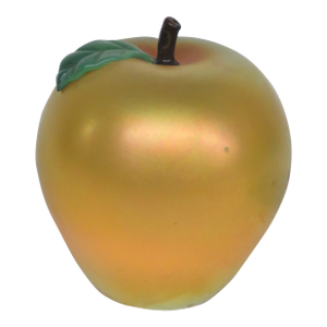 Orient and Flume Iridescent Gold Apple Paperweight P0184j3 Art Glass Fruit 4800b