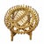 A round stool in curved rattan and bamboo from the mid-20th century, designed by Francesco Albini. Albini was among the...
