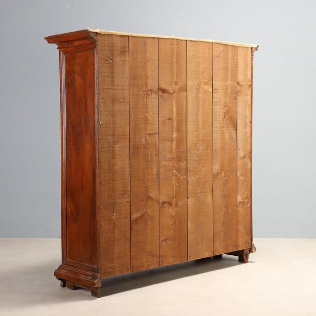 Antique Baroque Walnut Cabinet, 1700s For Sale - Image 10 of 11