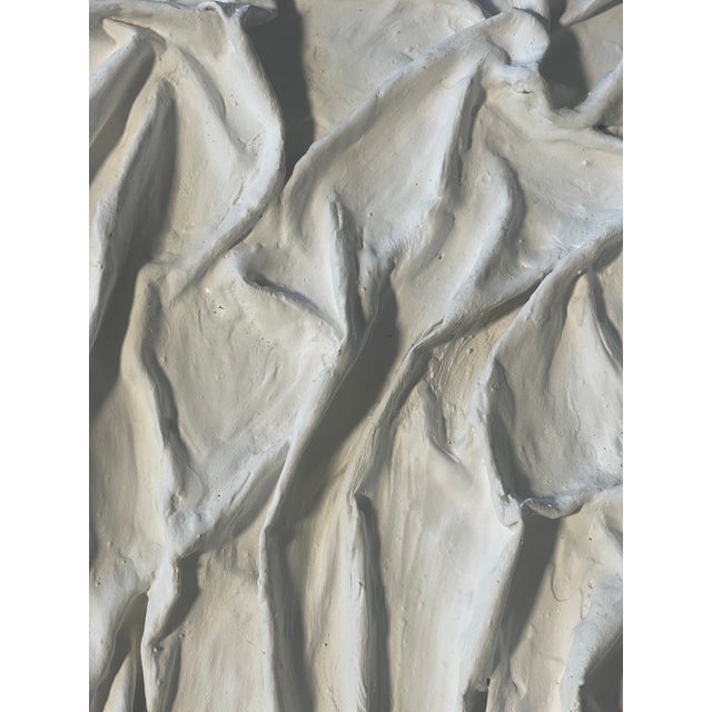1970s Minimalist Abstract Plaster Artwork by Elia Moon Ridges For Sale In Miami - Image 6 of 7