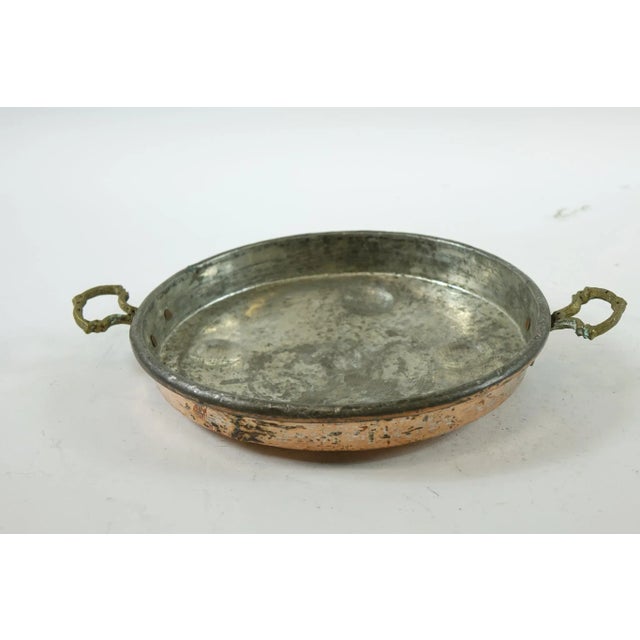 Early 20th Century Brass Pan with Brass HandlesCopper