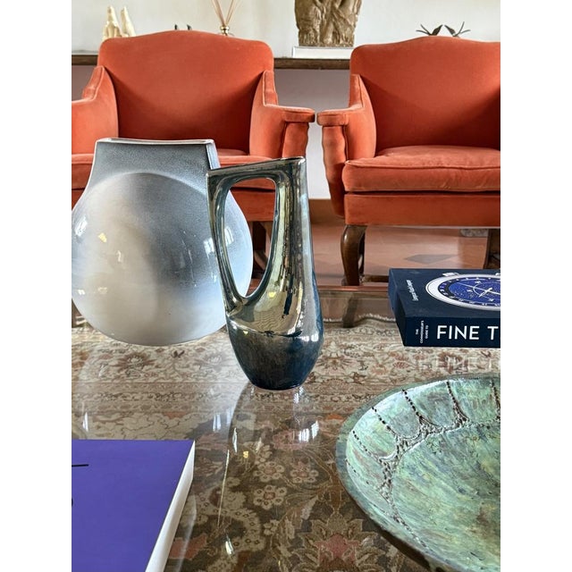 Modern Iridescent Stoneware Vase by A. Cytère, Rambervillers, France, 1960s For Sale - Image 6 of 18