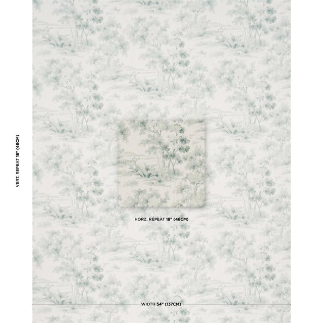 Featuring classic pastoral scenes in a tonal palette, Boråstapeter Countryside Morning fabric marries understated elegance...