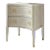 Modern History Gustavian Two Drawer Concave Nightstand For Sale