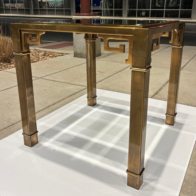 Greek Key End Table From Mastercraft For Sale - Image 10 of 12
