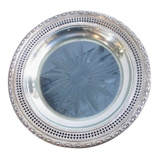 Frank Whiting Sterling and Cut Crystal Lemon Dish For Sale