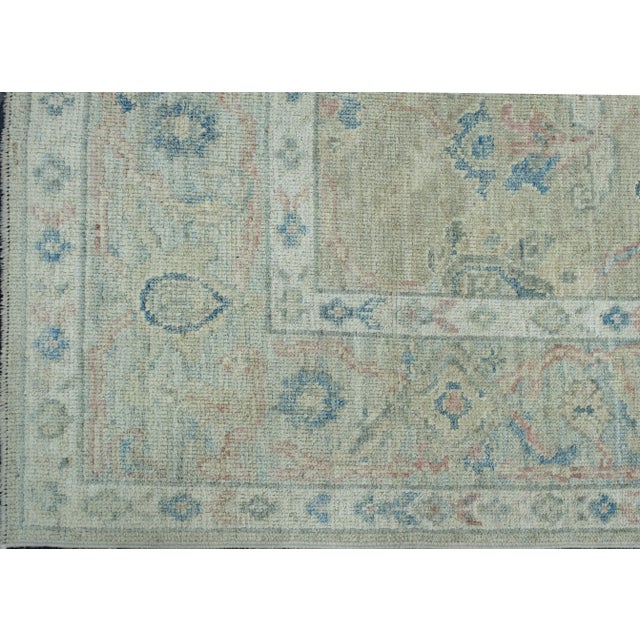 Turkish Oushak Rug 5' x 7'1" #17851 For Sale - Image 4 of 8