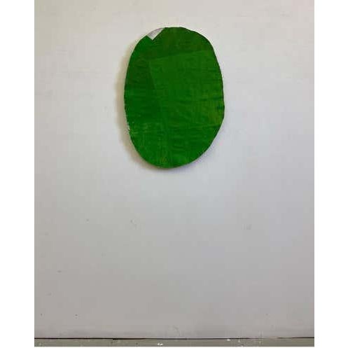 Steve Riedell 'Oval Cut-Out (Green)' 2022 Steve Riedell 'Oval Oil and wax on linen, wood stretcher, from the series 'Oval...