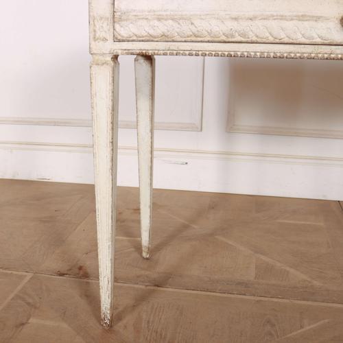 Swedish Painted Side Table in Pine For Sale - Image 5 of 10