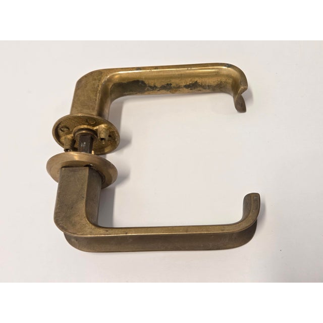 Metal Door Handles by Ilmari Tapiovaara, Finland, 1970s, Set of 2 For Sale - Image 7 of 15