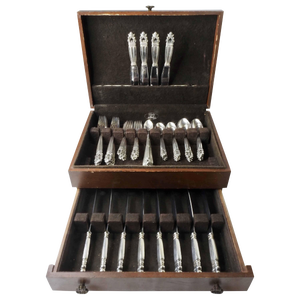 1917 Georg Jensen "Acorn" Sterling Silver Flatware
