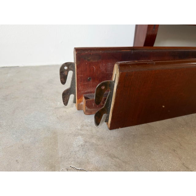 1970s Vintage Drexel Traditional Mahogany Queen Size Sleigh Bed Frame For Sale - Image 13 of 13