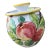 Vintage Italian DBR Hand-Painted Biscotti Jar With Fruit Motif For Sale