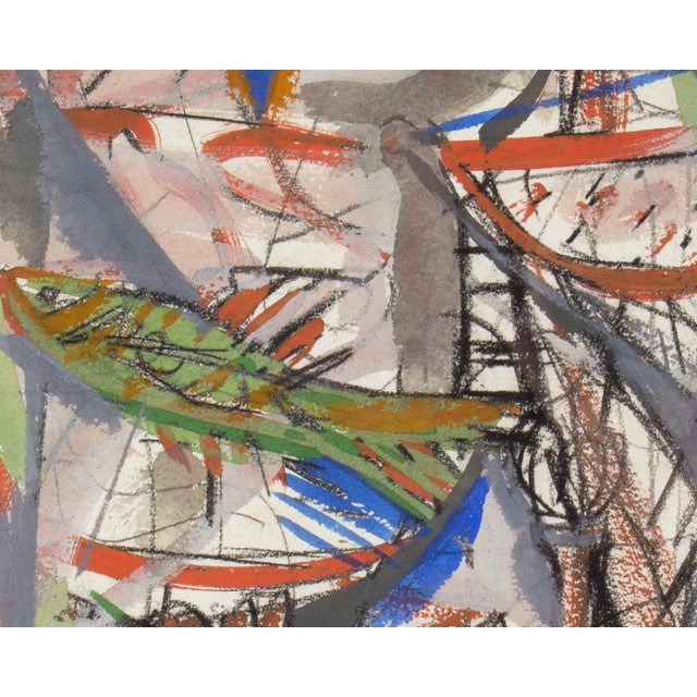 Abstract Abstract Mixed Media Painting by Josef Presser For Sale - Image 3 of 8