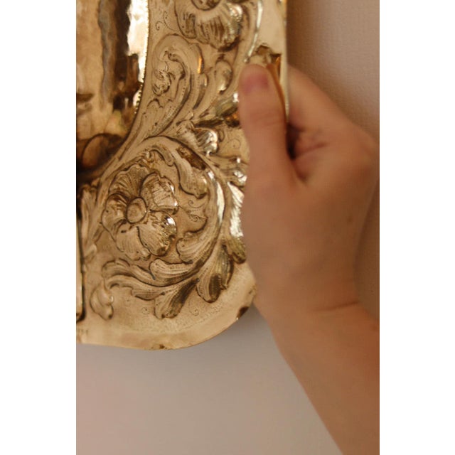 Large Mid-Century Modern Swedish Brass Sconces, Set of 2 For Sale - Image 4 of 18