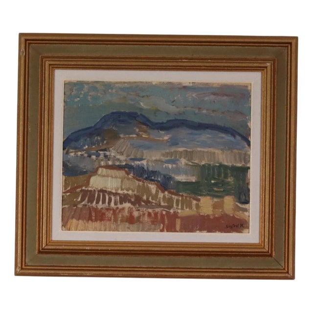 Sigfrid K, R Formation, 1960s, Oil on Panel, Framed For Sale