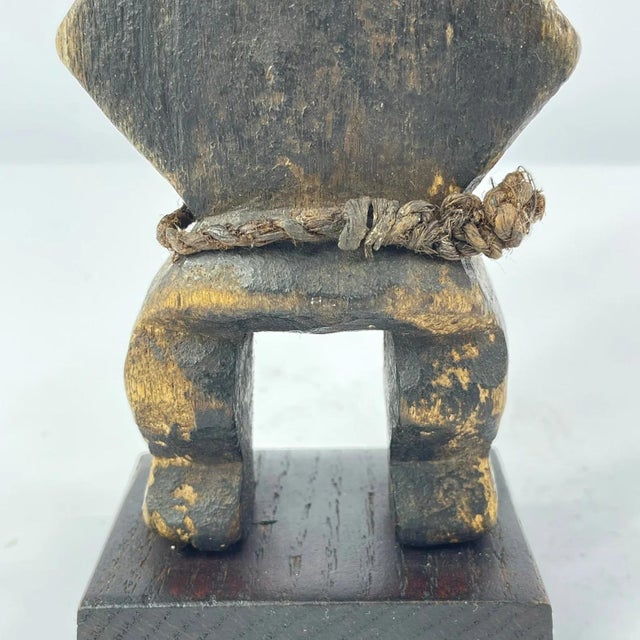 Dark Gray Early 20th Century Azande Zande Figure on Custom Base For Sale - Image 8 of 10