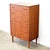 1950s Danish Teak 6 Drawer Dresser For Sale - Image 5 of 11