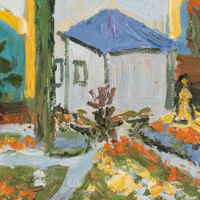 After Vincent Van Gogh, Landscape, 1970, Oil Painting, Framed For Sale - Image 10 of 13