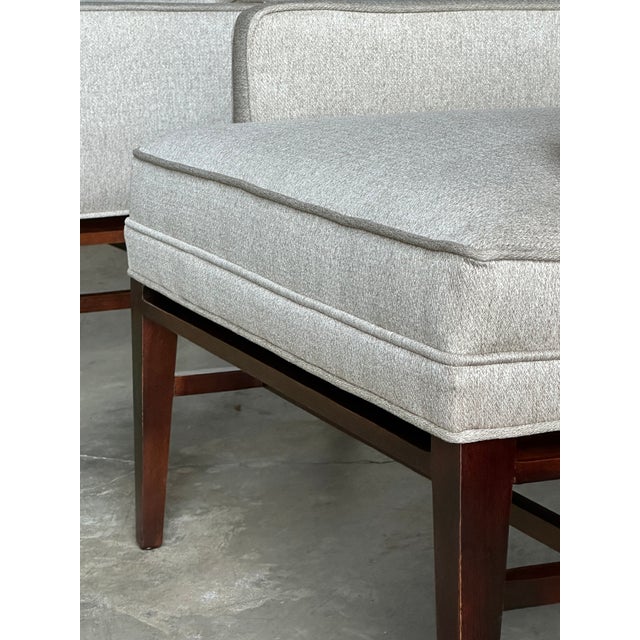 Textile 1950s Paul McCobb for Directional Lounge Chairs- A Pair For Sale - Image 7 of 12