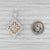 Metal 0.37ctw Diamond Ornate Pendant 18k White Yellow Gold Openwork Diffurser For Sale - Image 7 of 7