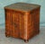 Sublime pair of large Theodore Alexander side cabinets with Faux Book fronted leather bound panels and brown leather...