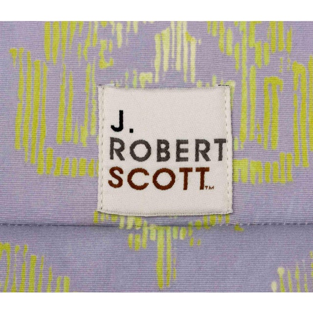 J. Robert Scott Green & Purple Upholstered Sofa For Sale - Image 11 of 11