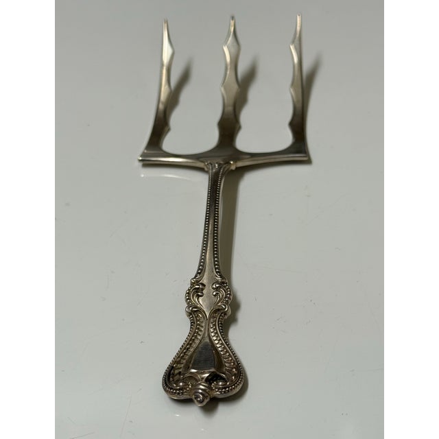 Gorgeous Solid Sterling Silver Antique Toast Fork Hallmarked 1895 No Monogram For Sale - Image 12 of 12