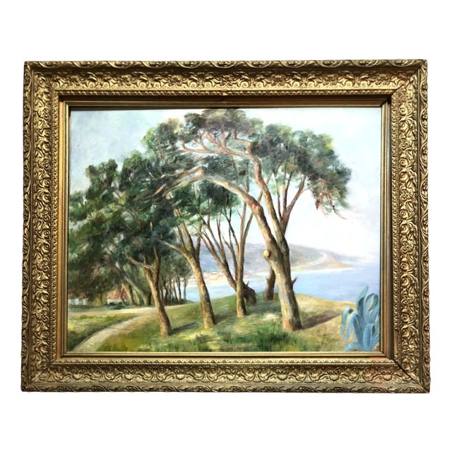 French School Artist, Seaside, Early 20th Century, Oil Painting, Framed For Sale