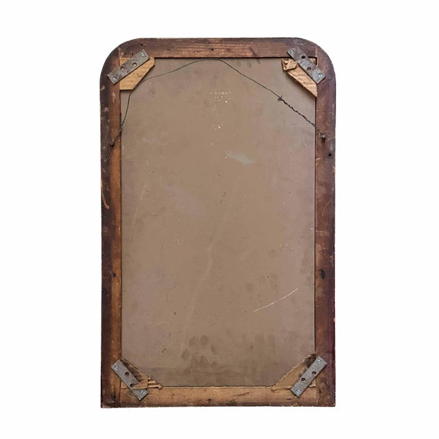 Antique Pine Mirror For Sale - Image 4 of 7