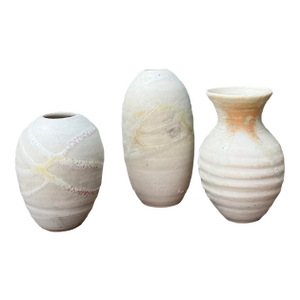 Vintage Trio of Original Studio Pottery Bud Vases