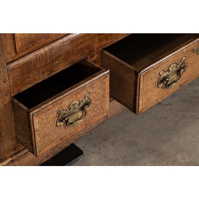 Large English Oak Livery Cupboard, 1790 For Sale - Image 13 of 18